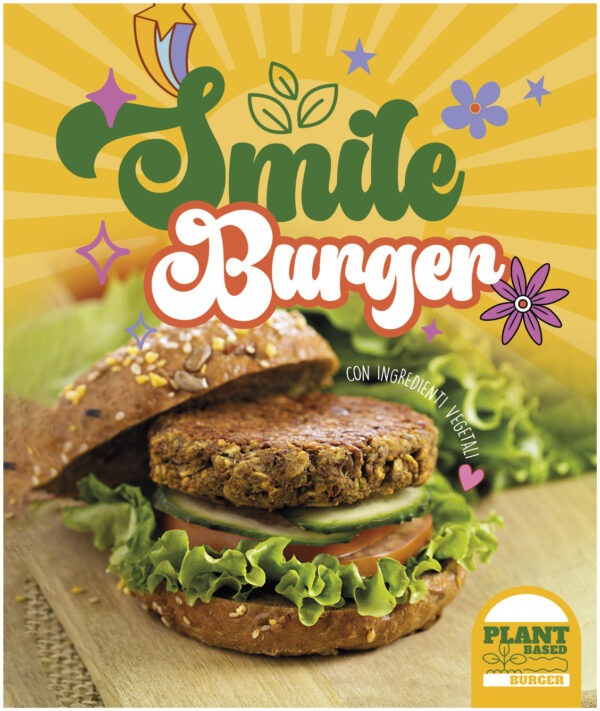 plant based vegano smile burger